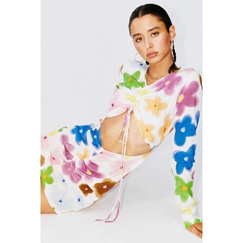 With Jean Hermana Dress Viola Tricolour XS